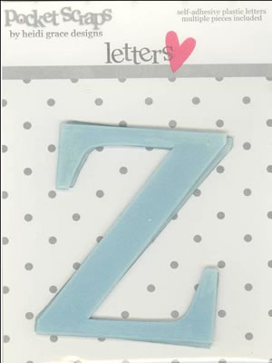 Heidi Grace - Loving You - Plastic Alpha Stickers z - 2/pk  (sold in 3's)